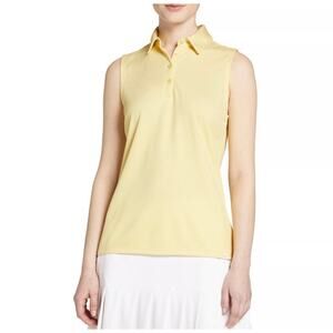 Lady Hagen Jacquard Sleeveless Golf Polo Shirt Women XS